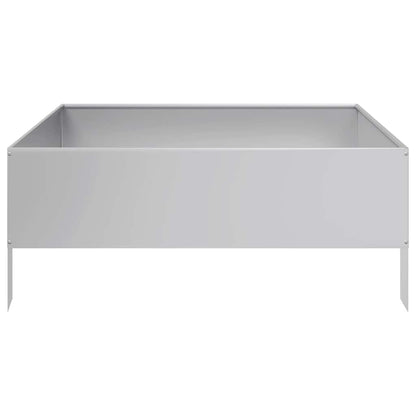 Garden Raised Bed 100x100x41 cm Galvanised Steel