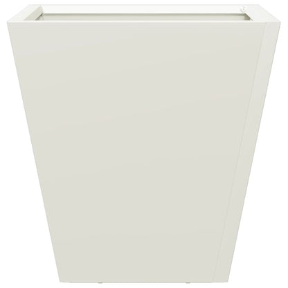 Garden Planter White 30x30x30 cm Steel