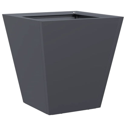 Garden Planters Anthracite 2 pcs 30x30x30 cm Steel