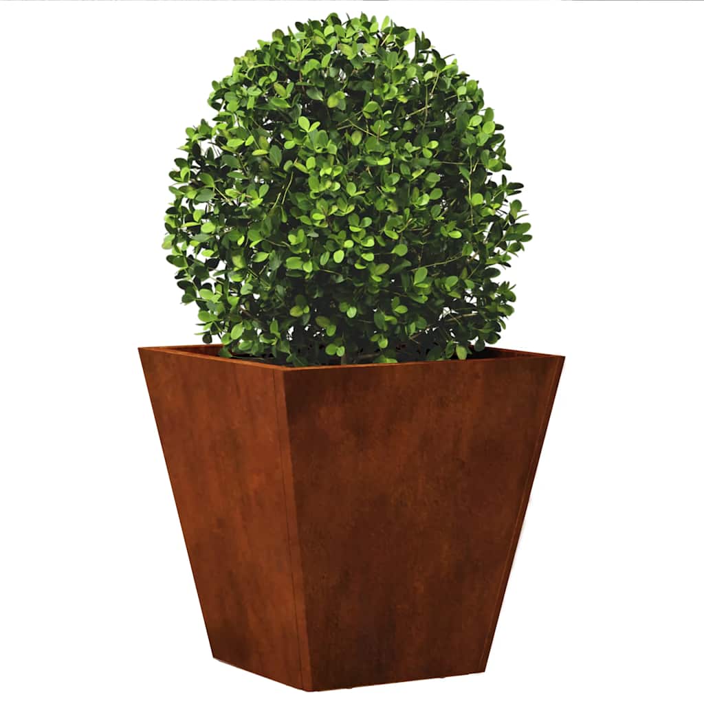 Garden Planters 2 pcs 30x30x30 cm Weathering Steel