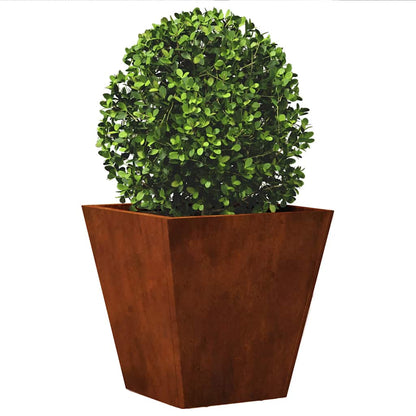 Garden Planters 2 pcs 30x30x30 cm Weathering Steel