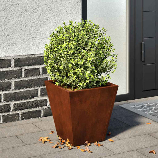 Garden Planters 2 pcs 30x30x30 cm Weathering Steel