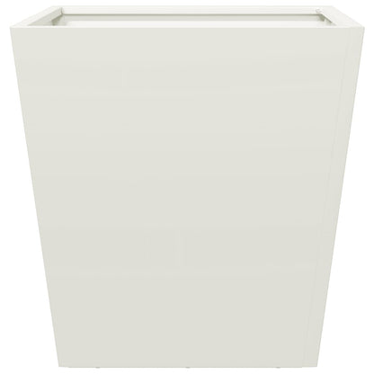 Garden Planter White 40x40x40 cm Steel