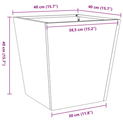 Garden Planter Anthracite 40x40x40 cm Steel