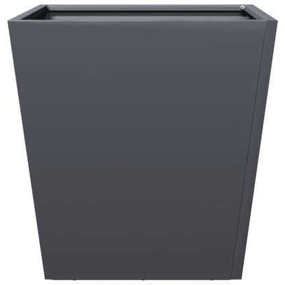 Garden Planters Anthracite 2 pcs 40x40x40 cm Steel