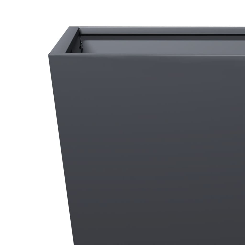 Garden Planters Anthracite 2 pcs 40x40x40 cm Steel