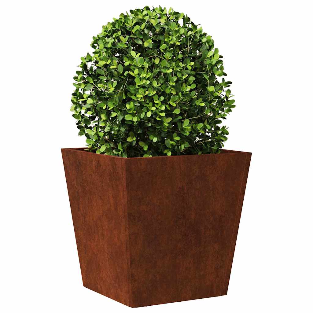 Garden Planters 2 pcs 40x40x40 cm Weathering Steel