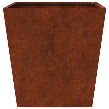 Garden Planters 2 pcs 40x40x40 cm Weathering Steel