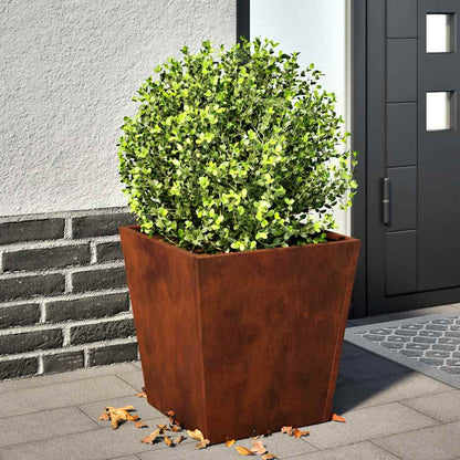 Garden Planters 2 pcs 40x40x40 cm Weathering Steel