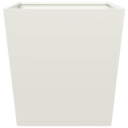 Garden Planter White 50x50x50 cm Steel