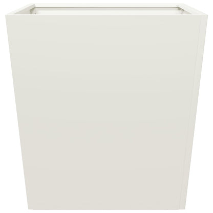 Garden Planter White 50x50x50 cm Steel