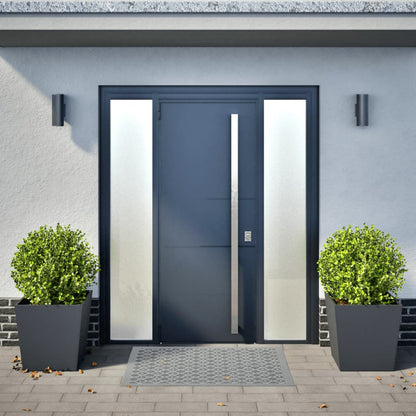 Garden Planters Anthracite 2 pcs 50x50x50 cm Steel