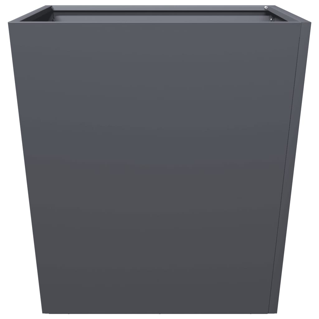 Garden Planters Anthracite 2 pcs 50x50x50 cm Steel