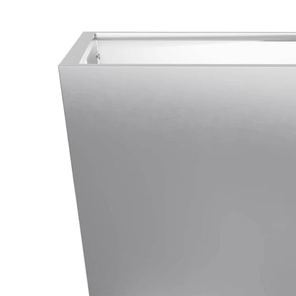 Garden Planter 50x50x50 cm Galvanised Steel
