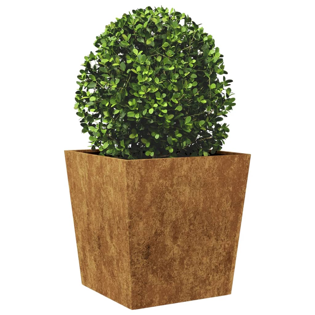 Garden Planters 2 pcs 50x50x50 cm Weathering Steel