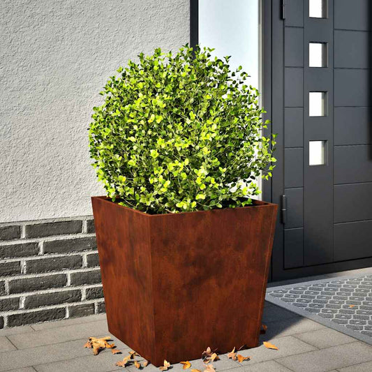Garden Planters 2 pcs 50x50x50 cm Weathering Steel