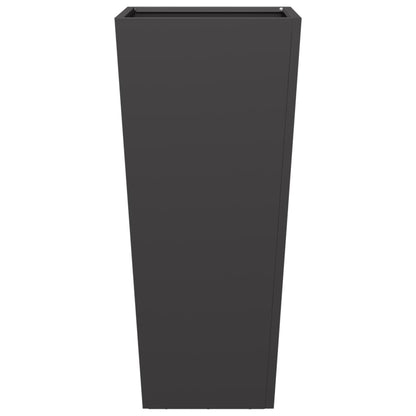Garden Planter Black 35x35x75 cm Steel