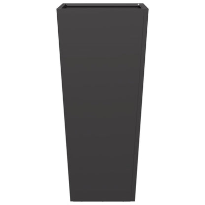 Garden Planter Black 35x35x75 cm Steel