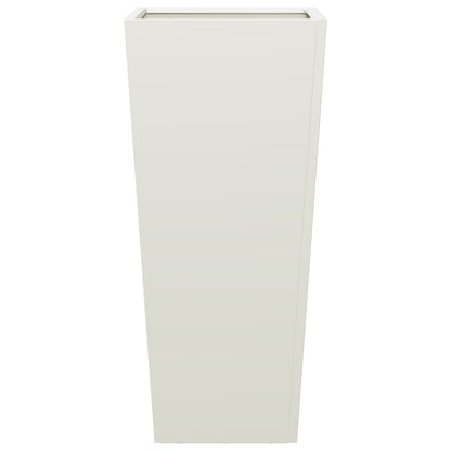 Garden Planter White 35x35x75 cm Steel