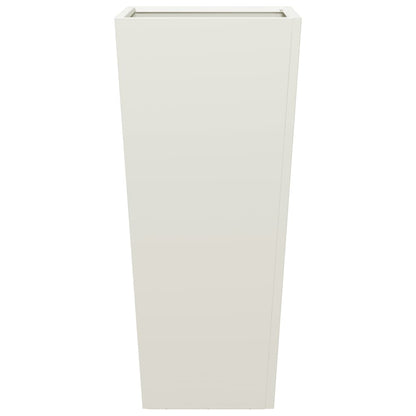 Garden Planter White 35x35x75 cm Steel