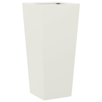Garden Planter White 35x35x75 cm Steel