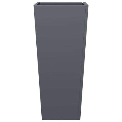 Garden Planters Anthracite 2 pcs 35x35x75 cm Steel