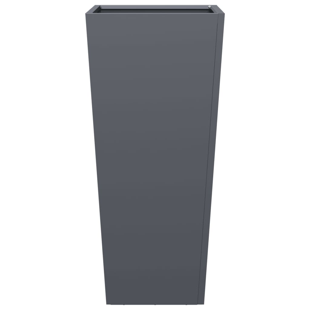 Garden Planters Anthracite 2 pcs 35x35x75 cm Steel