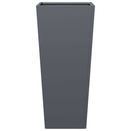 Garden Planters Anthracite 2 pcs 35x35x75 cm Steel