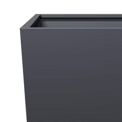 Garden Planters Anthracite 2 pcs 35x35x75 cm Steel