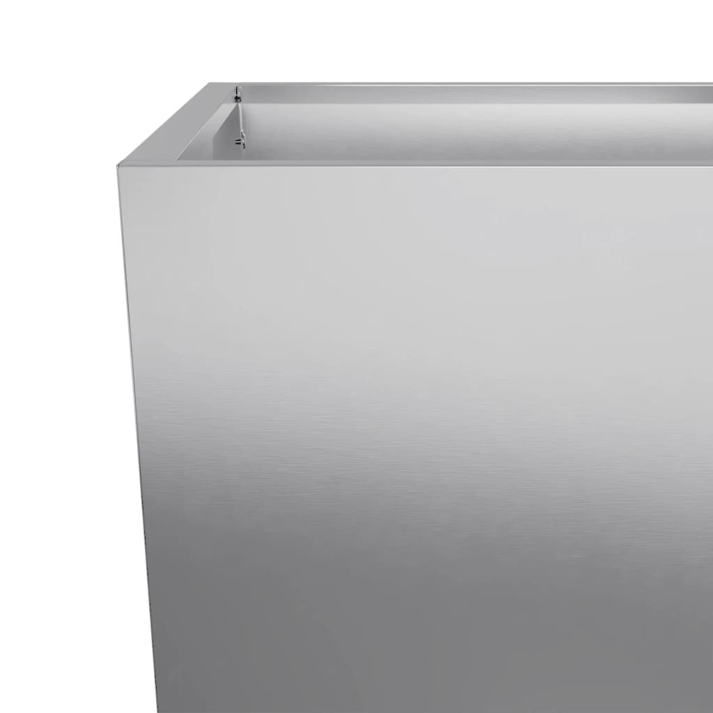 Garden Planters 35x35x75 cm 2 pcs Galvanised Steel