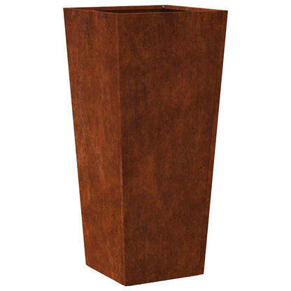 Garden Planter 35x35x75 cm Weathering Steel