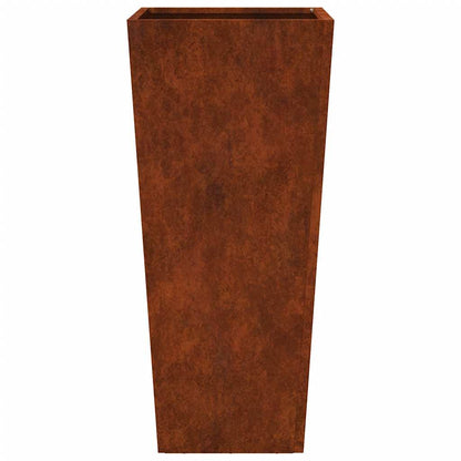 Garden Planter 35x35x75 cm Weathering Steel