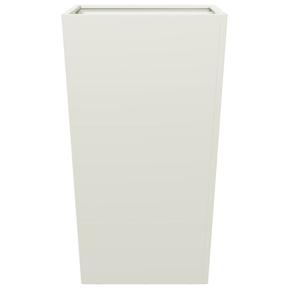 Garden Planter White 45x45x75 cm Steel