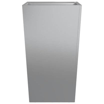 Garden Planter 45x45x75 cm Galvanised Steel