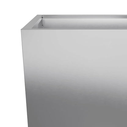Garden Planter 45x45x75 cm Galvanised Steel