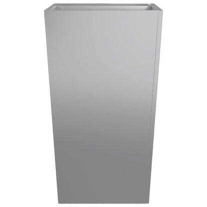 Garden Planters 45x45x75 cm 2 pcs Galvanised Steel