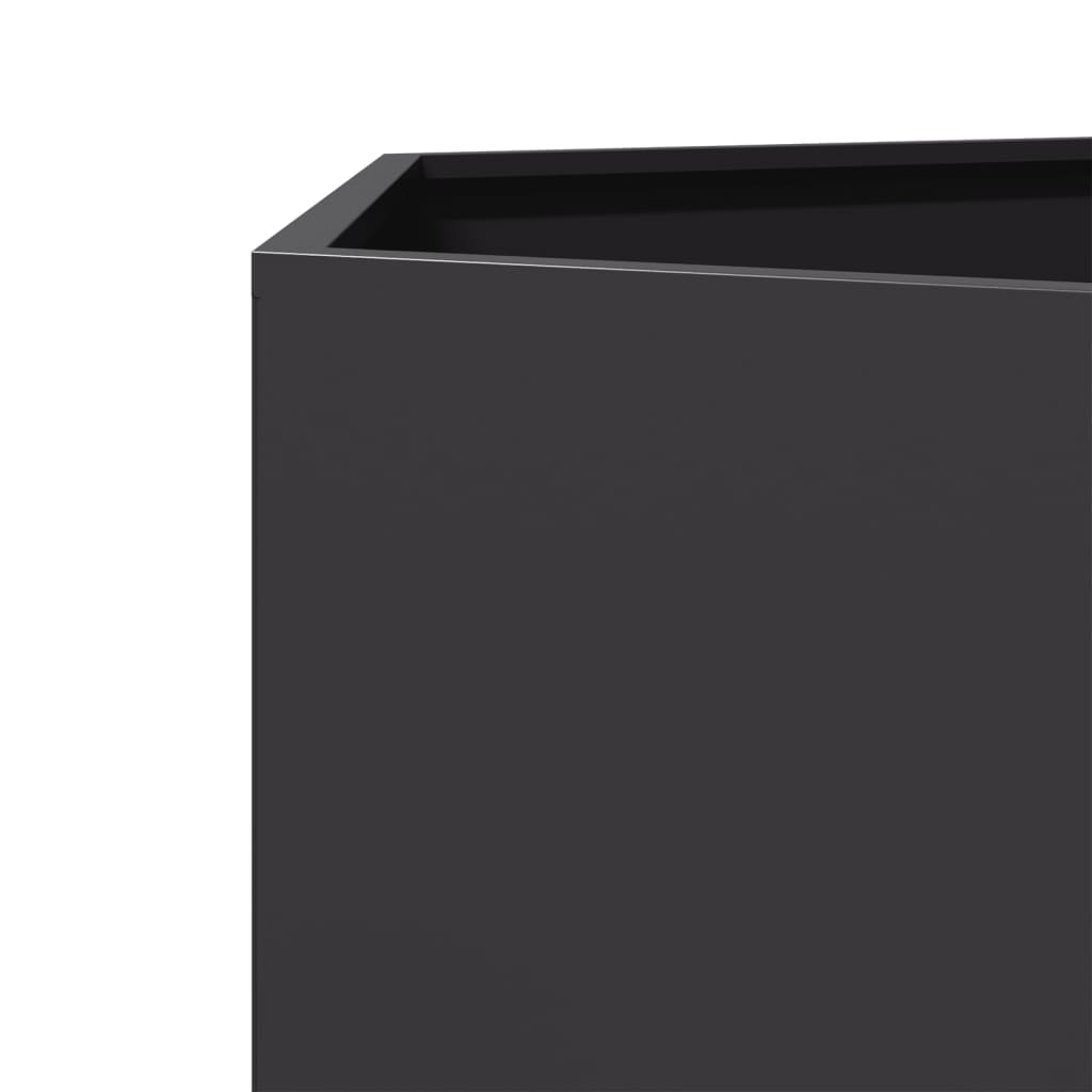 Garden Planter 2 pcs Black Hexagon 46x40x45 cm Steel