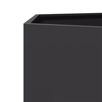 Garden Planter 2 pcs Black Hexagon 46x40x45 cm Steel