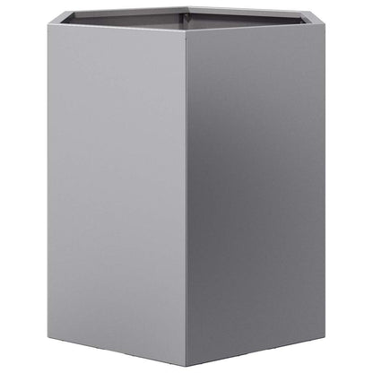 Garden Planter Hexagon 46x40x45 cm Galvanized Steel
