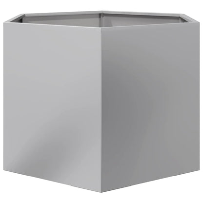 Garden Planter Hexagon 69x60x45 cm Galvanized Steel