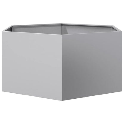 Garden Planter Hexagon 104x90x45 cm Galvanized Steel