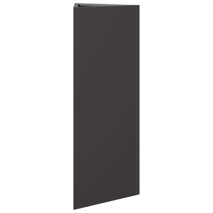 Garden Planters 2 pcs Black Triangular 30x26x75 cm Steel
