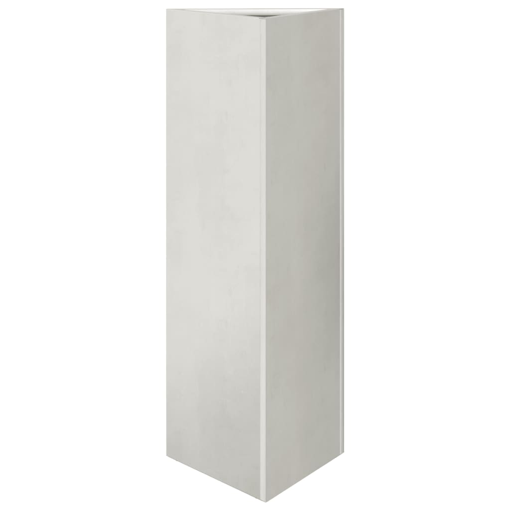 Garden Planter Triangular 30x26x75 cm Stainless Steel