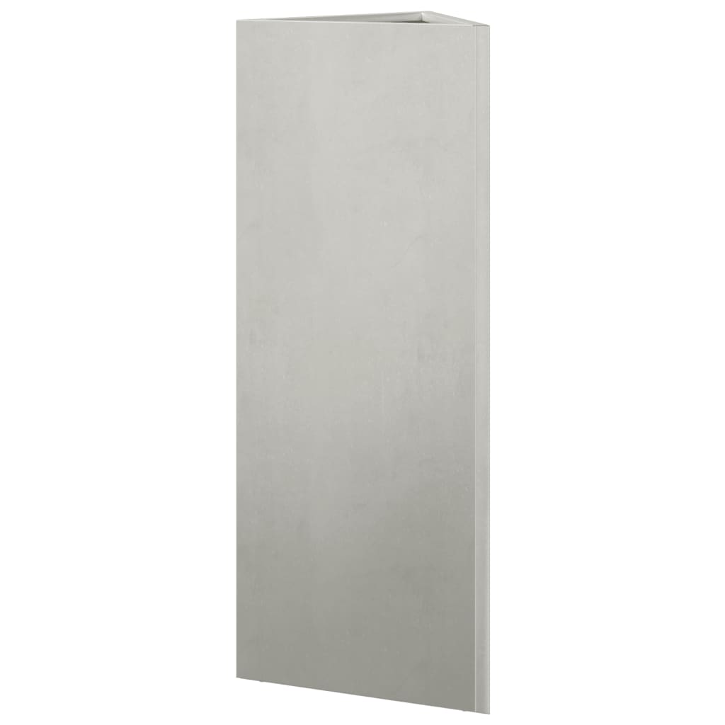 Garden Planter Triangular 30x26x75 cm Stainless Steel