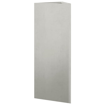 Garden Planter Triangular 30x26x75 cm Stainless Steel