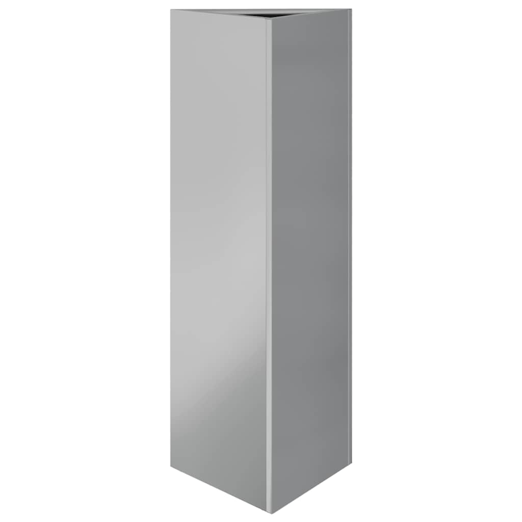 Garden Planters 2 pcs Triangular 30x26x75 cm Galvanized Steel