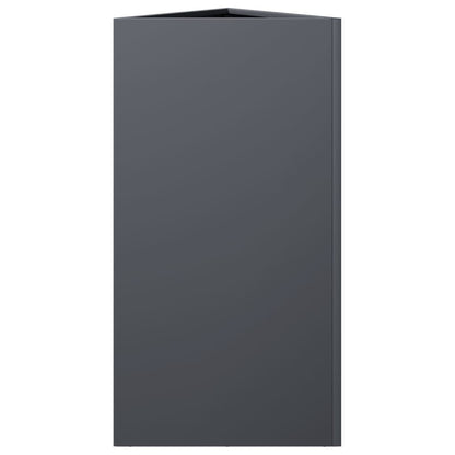 Garden Planter Anthracite Triangular 40x34.5x75 cm Steel