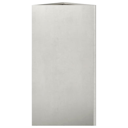 Garden Planter Triangular 40x34.5x75 cm Stainless Steel