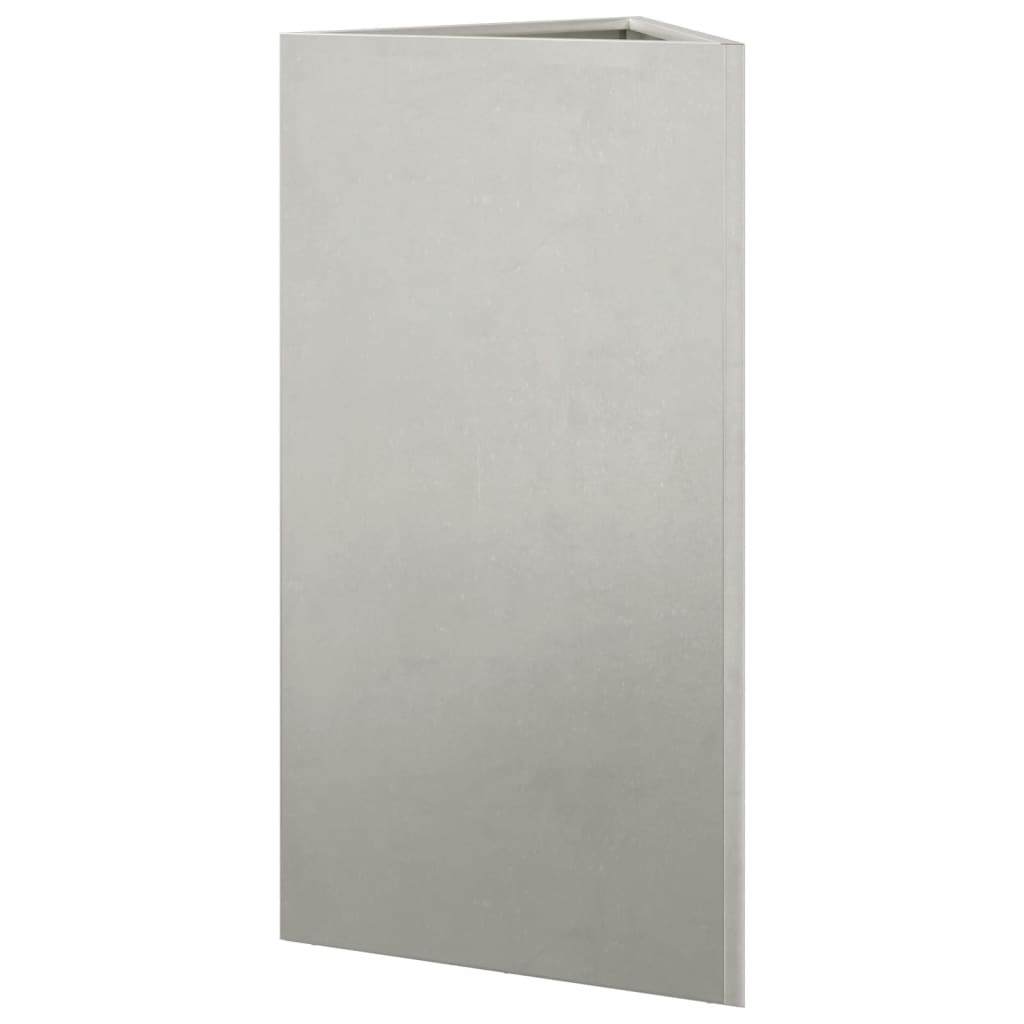 Garden Planter Triangular 40x34.5x75 cm Stainless Steel