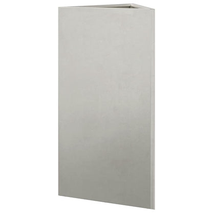 Garden Planter Triangular 40x34.5x75 cm Stainless Steel